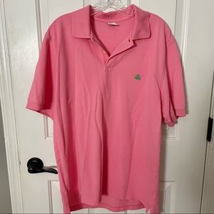 Brooks Brothers Men’s Pink Short Sleeve Performance Polo in Original Fit